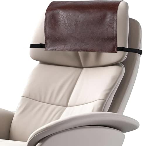 Recliner Chair Headrest Cover Faux Leather Headrest Slipcover Sofa Headrest