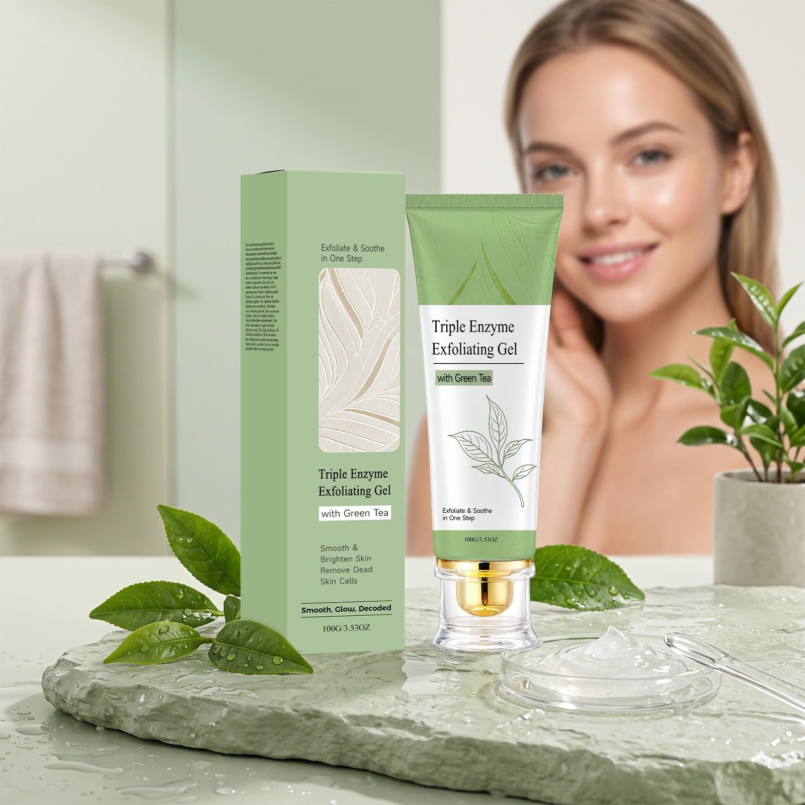 Potrójny enzym zielona herbata złuszczająca aqua peel żel, potrójny enzym złuszczający żel