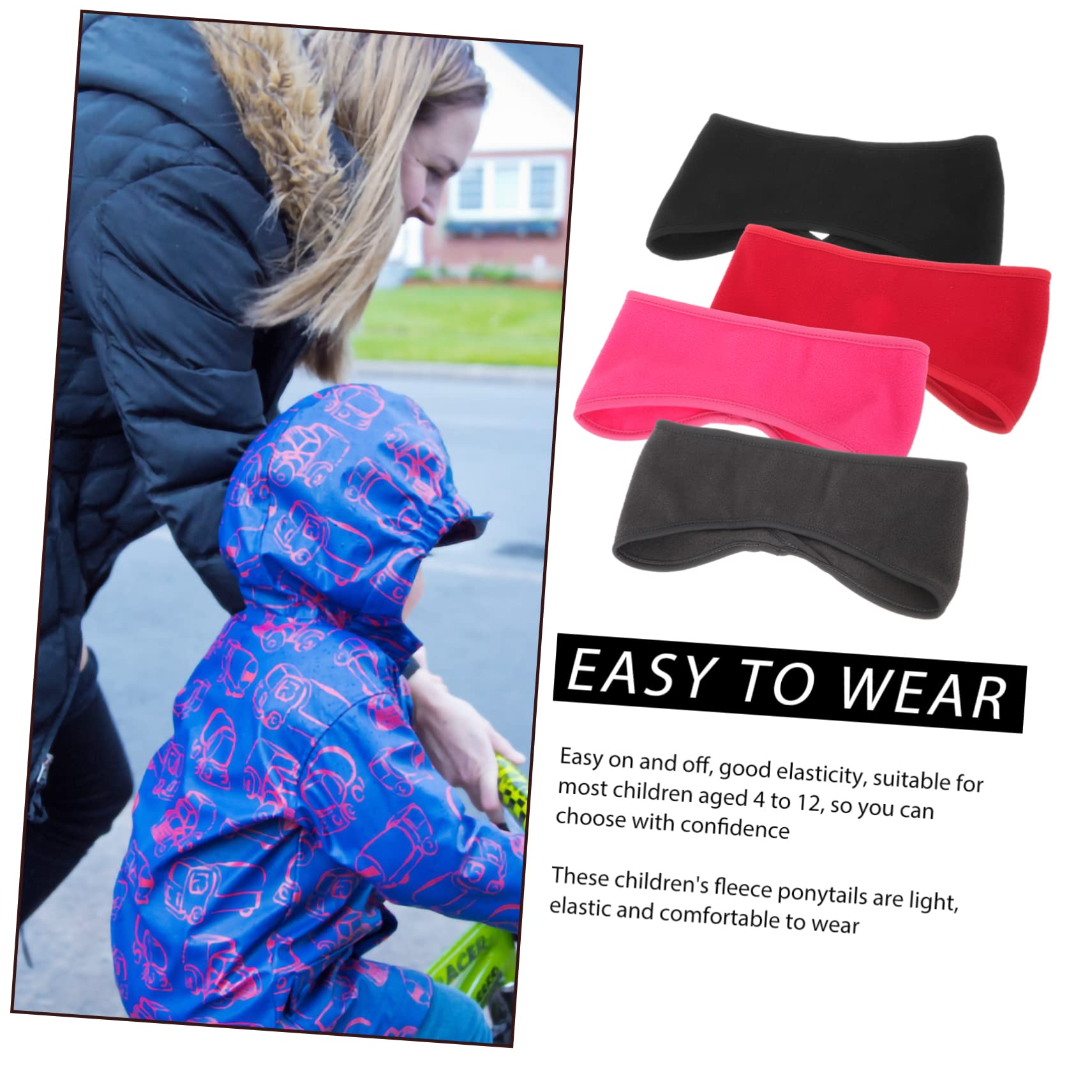 SOIMISS 12pièces Bandeaux De Protection Écouteurs Anti-vent Pour Cyclisme Et Course Confortables Et Réutilisables Doublure Polaire