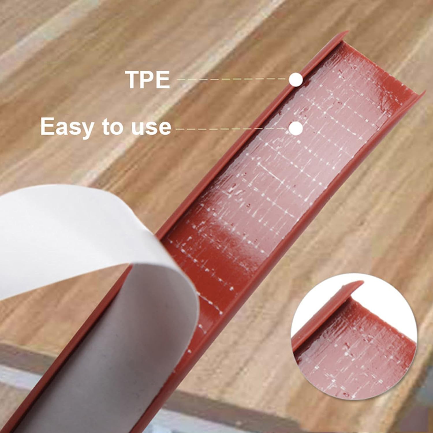 Meubles auto-adhésifs flexibles de bandes de chant TPE de 10 pieds