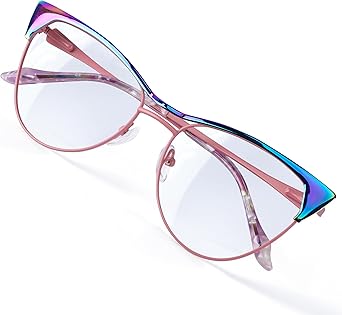 Blue Blockers Glasses for Women, Bluelight Glasses with Cat Eye Frame for Style, Comfort, Eye Strain Relief