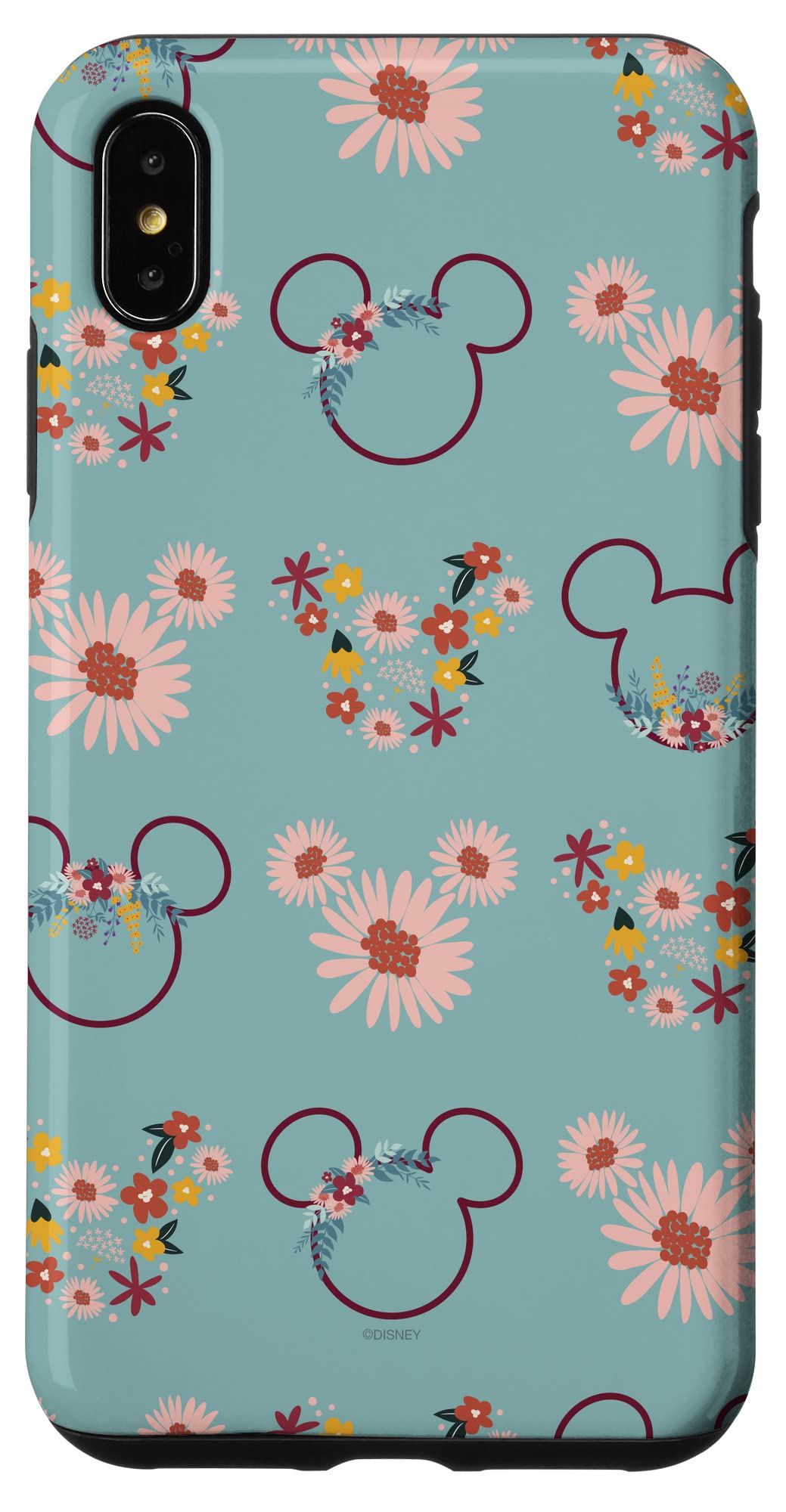 Coque iPhone XS Max Disney fleurs pour éviter les rayures