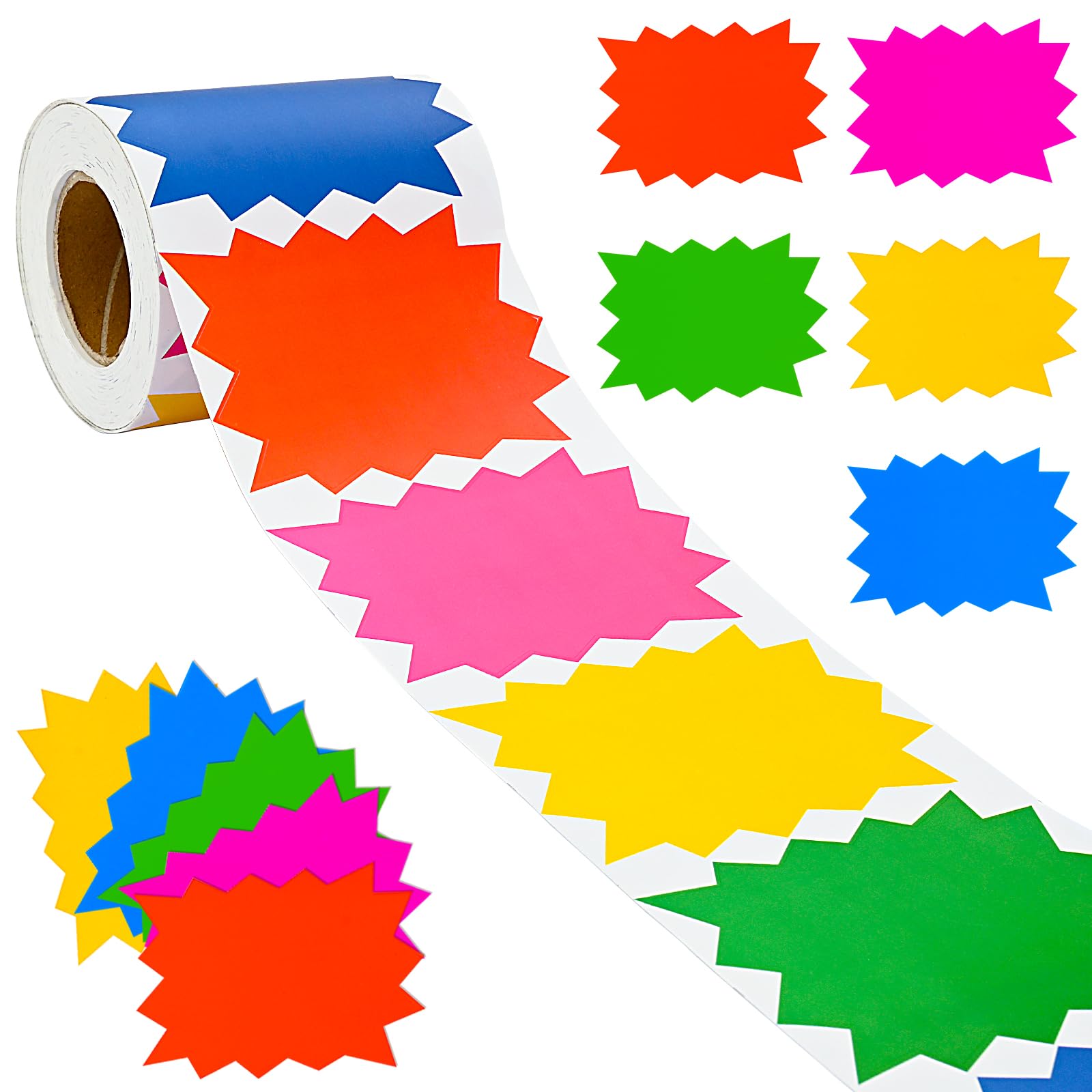 WHOLGMZY 300 Pcs Garage Sale Price Stickers, 2.5×3.5 Inch Yard Sale Price Stickers Self-Adhesive Sale Price Tags Price Tags Stickers for Retail Store Market Classroom Office, C1301X