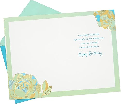 Miniatura 2 de Hallmark Tarjeta de cumpleaños para hija (flores), flores verdes
