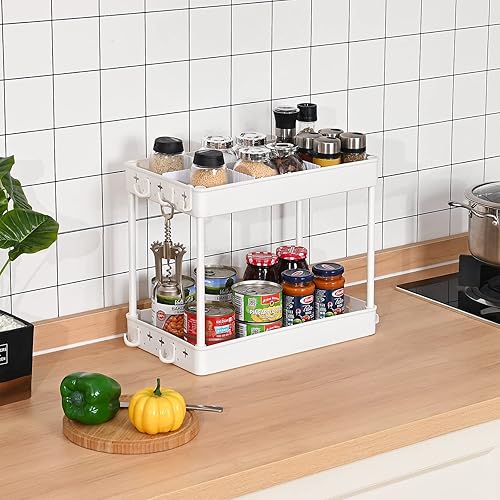 Miniatura 3 de KINGRACK Carrito utilitario rodante de 4 niveles, carrito de arte de almacenamiento para manualidades con divisores ajustables, carrito de servicio