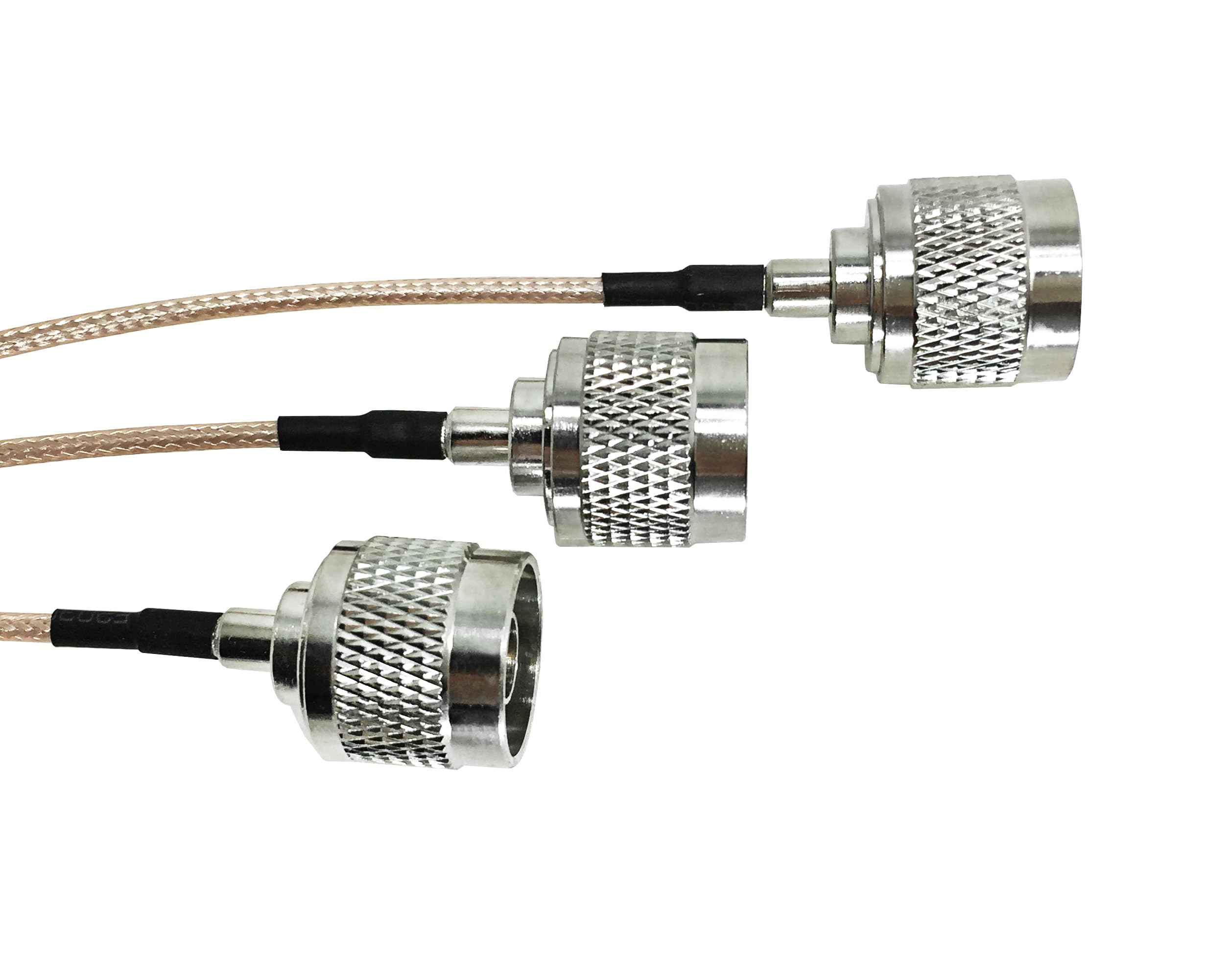 Câble d'extension d'antenne WiFi N mâle à N mâle, 3 pièces, for Coaxial RG316, Options 1 pied/2 pieds/4 pieds/6 pieds(6ft)