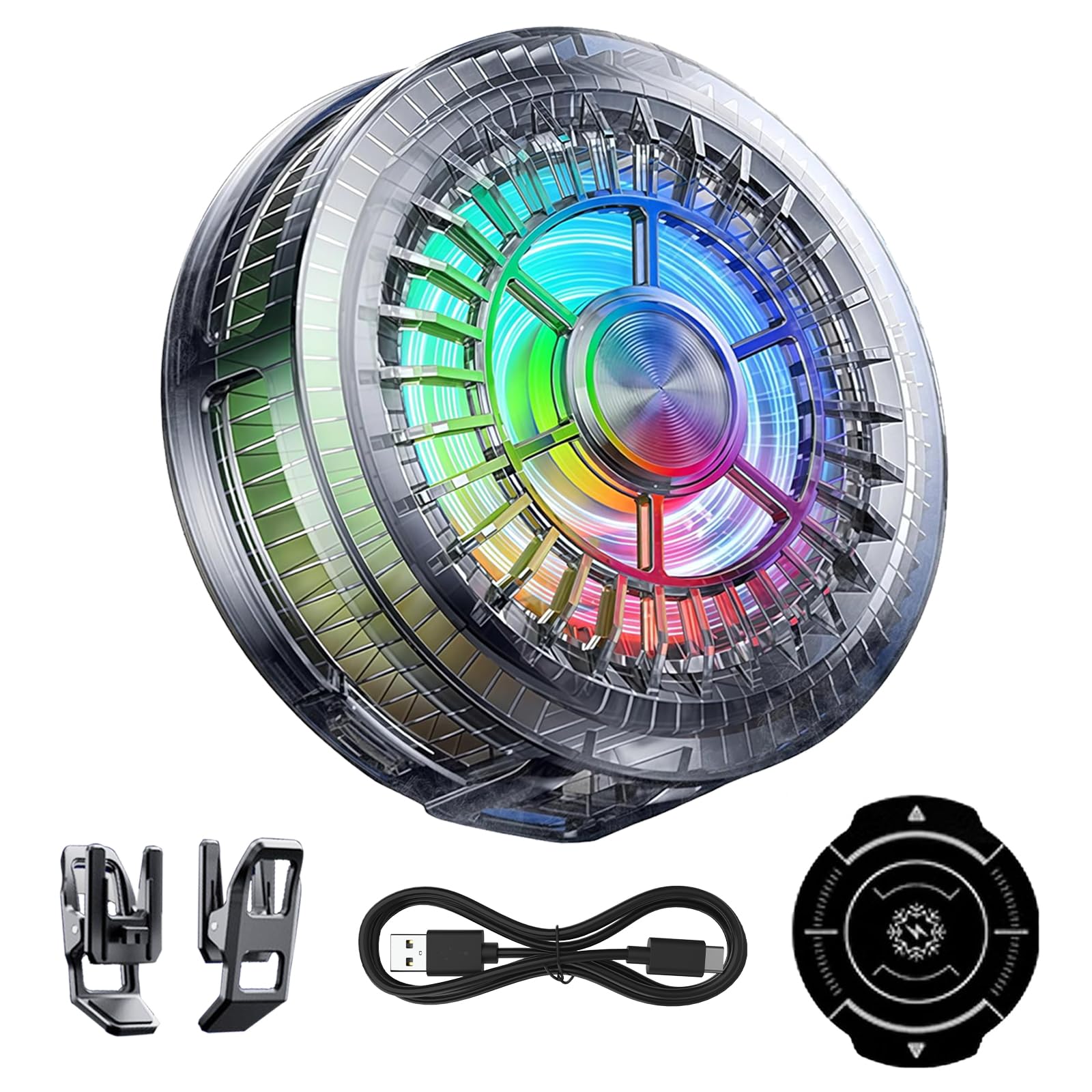 auvstar Raffreddatore Telefono Magnetico, 20W a Semiconduttore, Raffreddamento 15s Fino a 0℃, 50g Ultra Leggero, 2 Livelli per Gaming Streaming, Compatibile iPhone Android 4-7,5 Pollici