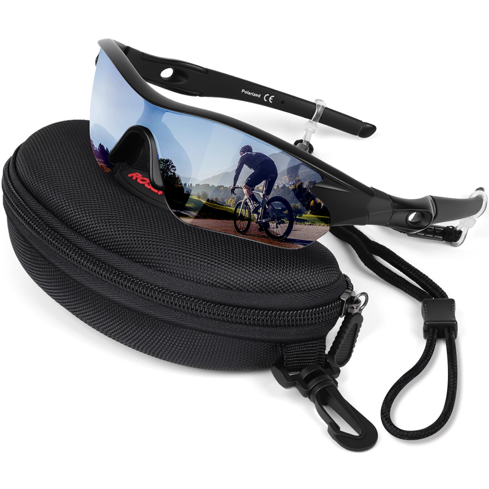 Polarized Sports Sunglasses for Men Women Youth Baseball Running Fishing Tennis Golf Cycling Driving Motor TAC UV400 TR90