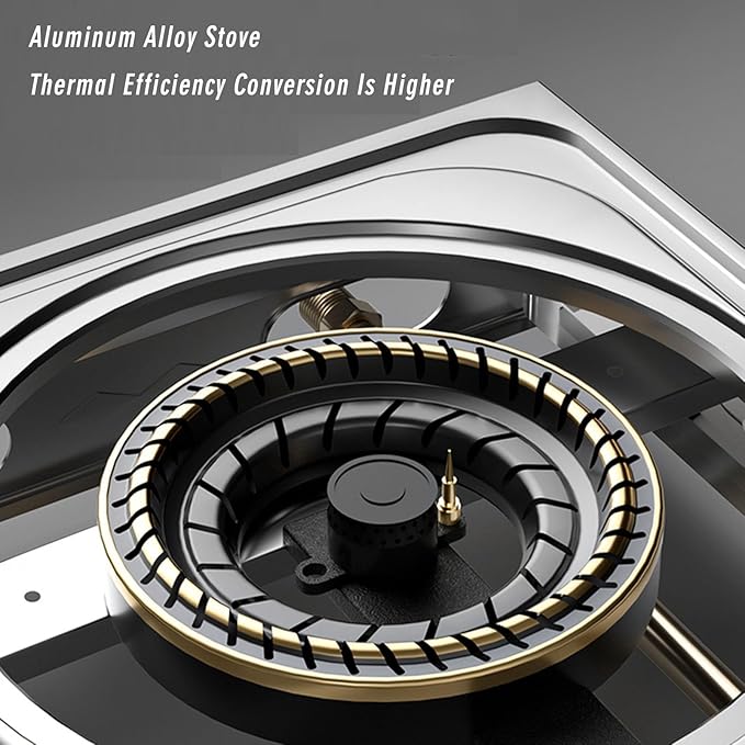 Estufa de gas de un puesto, acero inoxidable, diseño de escritorio miniatura 7