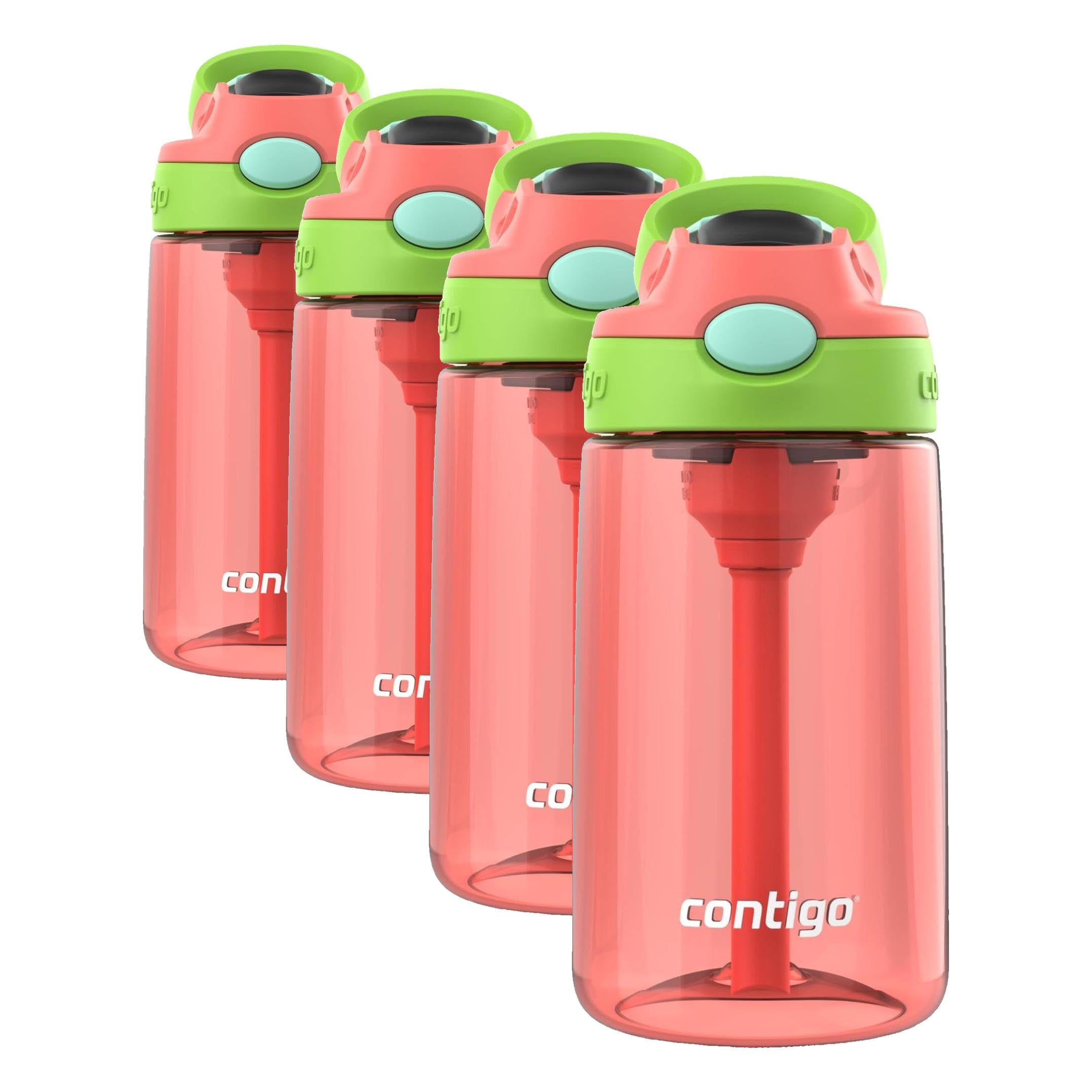 Contigo Aubrey Kids Water Bottle 14 oz (Pack of 4)