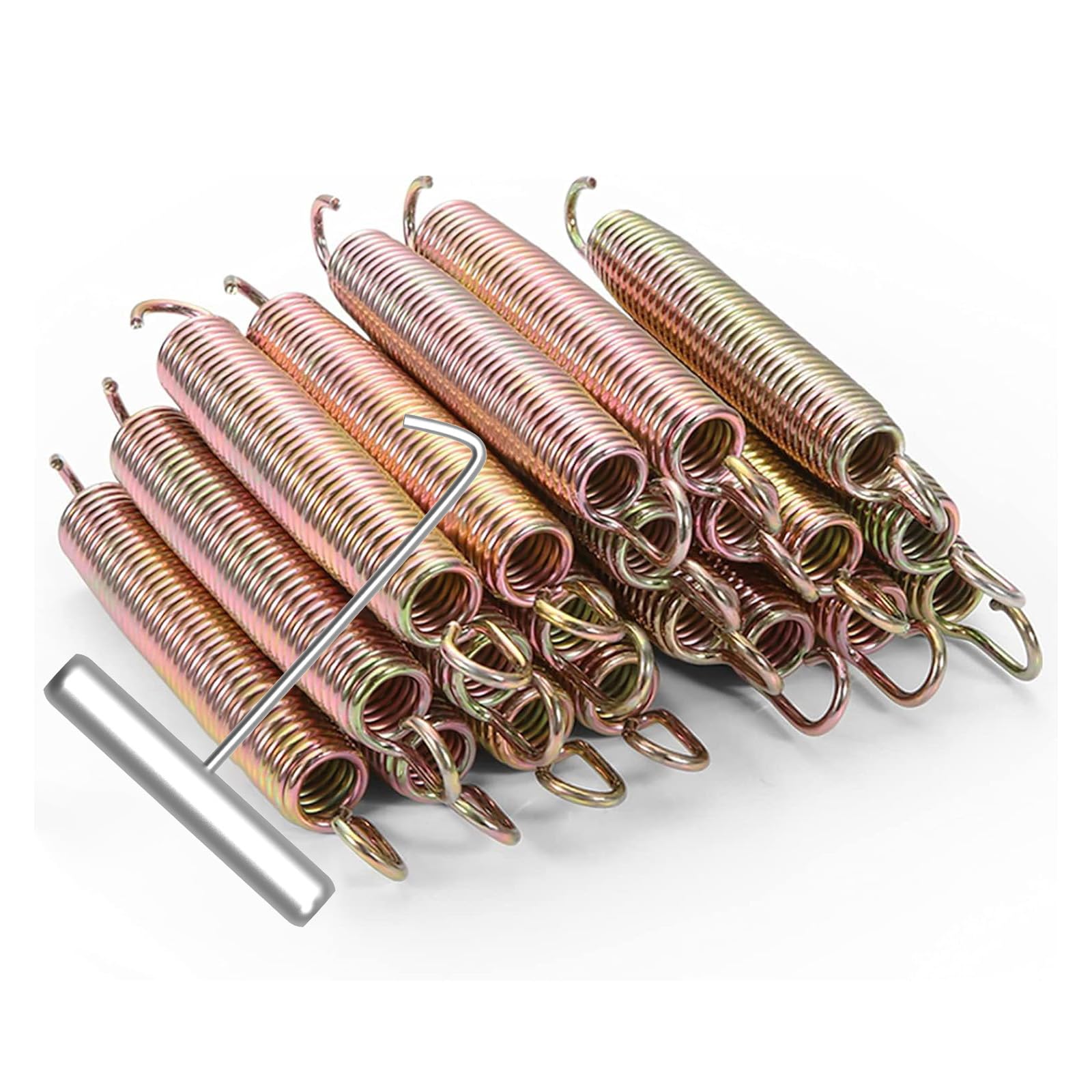 Blanketown Trampoline Springs 5.5 inch with Free T-Hook, Replacement Trampoline Springs, High Tensile, Durable Strength, Weather Resistant Commercial Size Springs-20 Pack