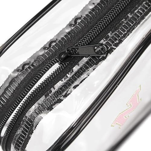 Miniatura 4 de Fodofodo Bolsa de aseo transparente, bolsa de aseo portátil de viaje, bolsa de maquillaje impermeable, organizador de almacenamiento de cosméticos