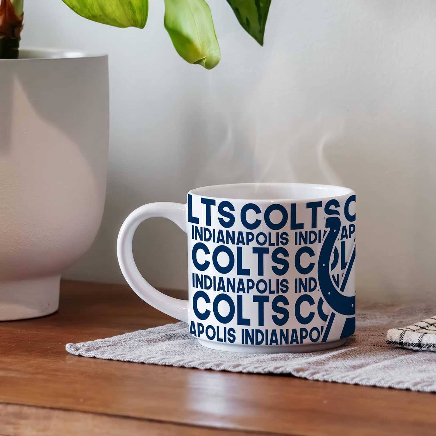 Rico Industries NFL Football 14oz Metro Ceramic Coffee Mug, Team Colored Ceramic Mug