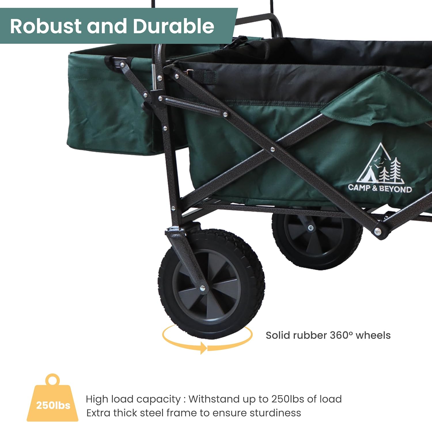 Folding Beach Wagon Garden Cart Sport Storage Utility 4 Wheel Buggy w/Canopy