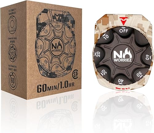 Miniatura 6 de NO WORRIEZ Temporizador de Seguridad Automático de 100,000 BTU para Barbacoa al Aire Libre con Conexión NPT de 3/8' Mecánico para Parrilla de