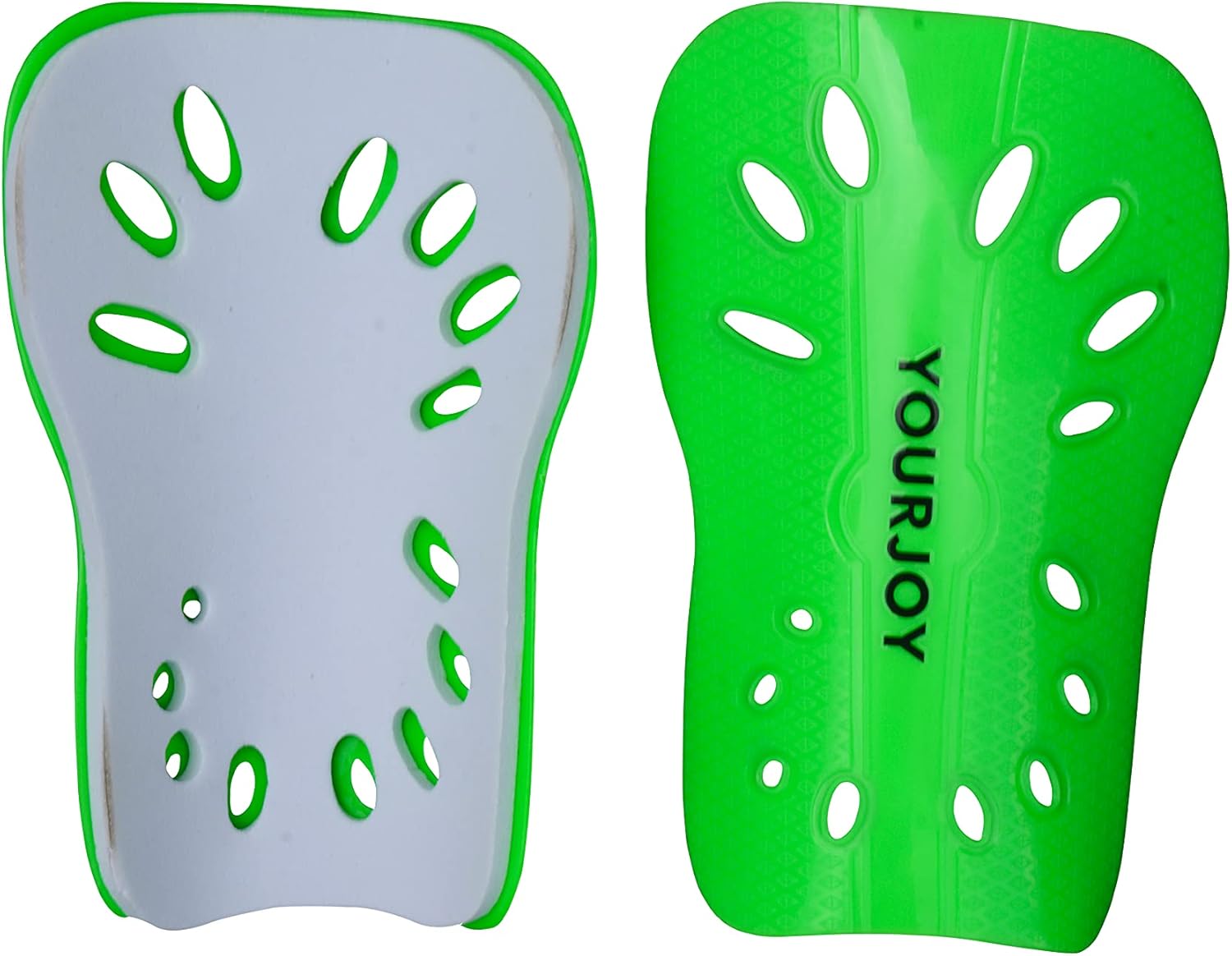 Yourjoy Soccer Shin Pads, Kids Soccer Shin Guards Board, Perforated Breathable & Protective Gear for 3-6 Years Youth, Child,Teenagers, Boys, Girls -