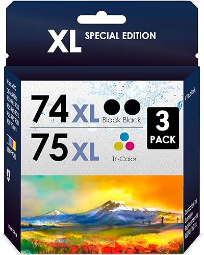 5-Star Cartucho de repuesto de alto rendimiento compatible para 7475XL. Funciona con impresoras Officejet J6480 J5780, Deskjet D4260 D4360