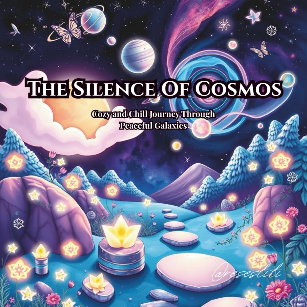 The Silence of Cosmos: Cozy and Chill Journey Through Peaceful Galaxies: Coloring Book for Teens and Adults