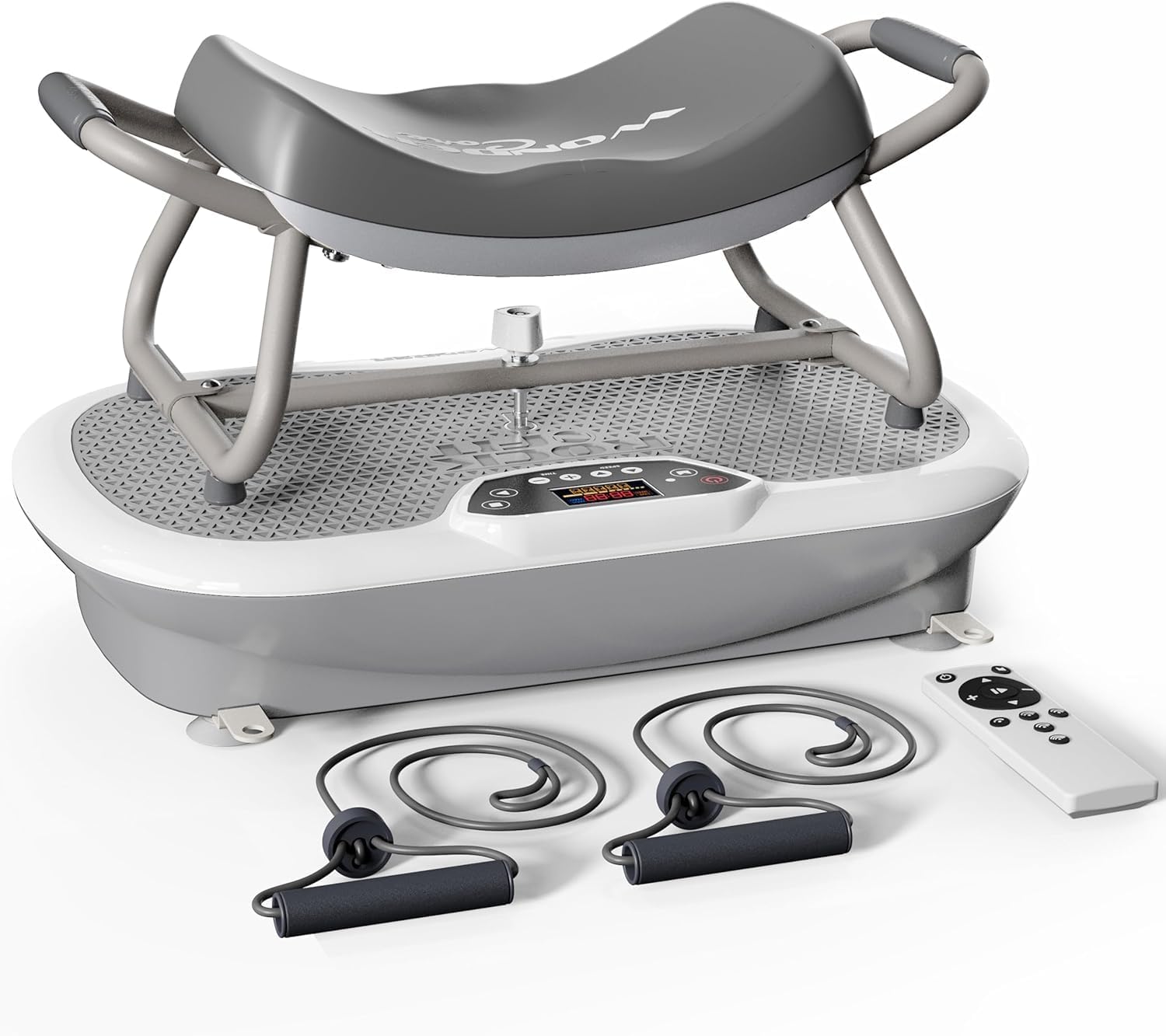 Wonder Core Rock N Fit – Vibration Plate Exercise Machine, Whole Body Vibration Platform with Seat, Body Shaker for Weight Loss, Lymphatic Drainage, Recovery, Home Fitness Equipment