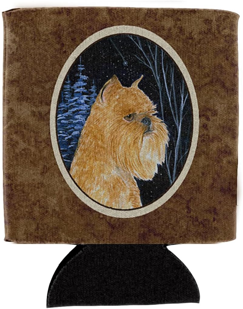 Caroline's Treasures SS8399CC Starry Night Portuguese Water Dog Can or Bottle Hugger Cooler Washable Drink Sleeve Collapsible Beverage Insulated Holder, Can Hugger, Multicolor image 2