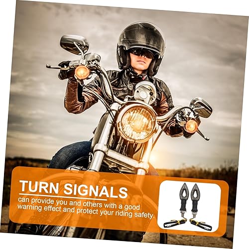 Miniatura 8 de Mikinona Kit de luces de motocicleta, 2 indicadores de señal de giro, luces de giro para una conducción segura