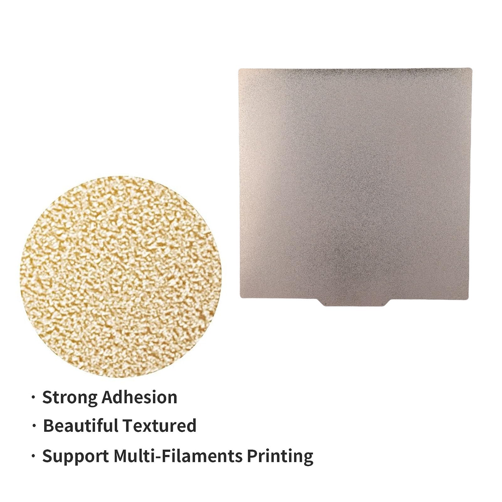 Generic Piastra di Costruzione della Stampante 3D, Letto in Acciaio a Molla a Molla a Doppia Facciata, Piattaforma di Stampa per Ender 3 Maximum, CR-10S Pro V2, CR-10 V3, 320x310mm