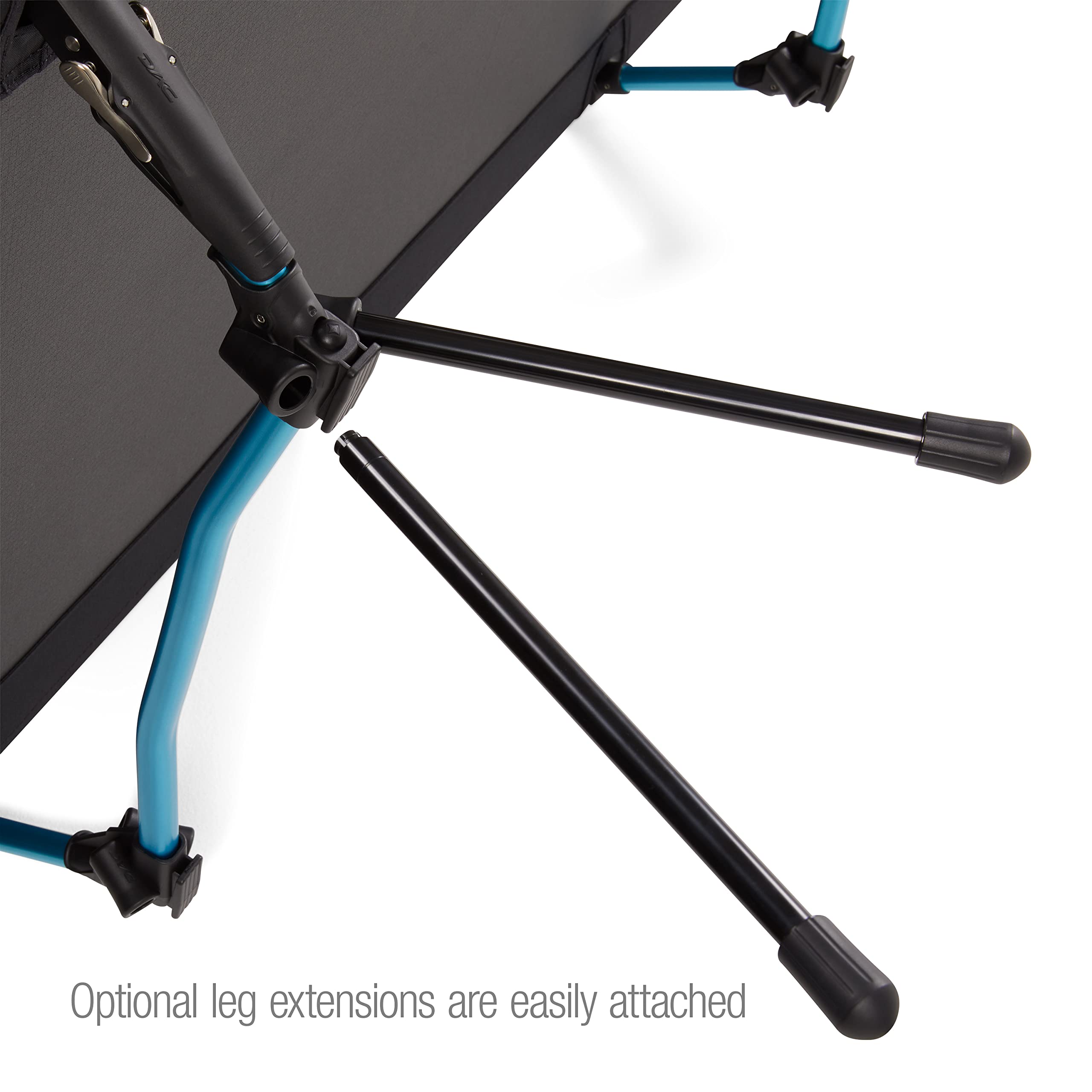 Helinox Cot One, 2,1 kg Leichtes, Kompaktes, Zusammenklappbares Tragbares Campingbett, Regulär, Schwarz