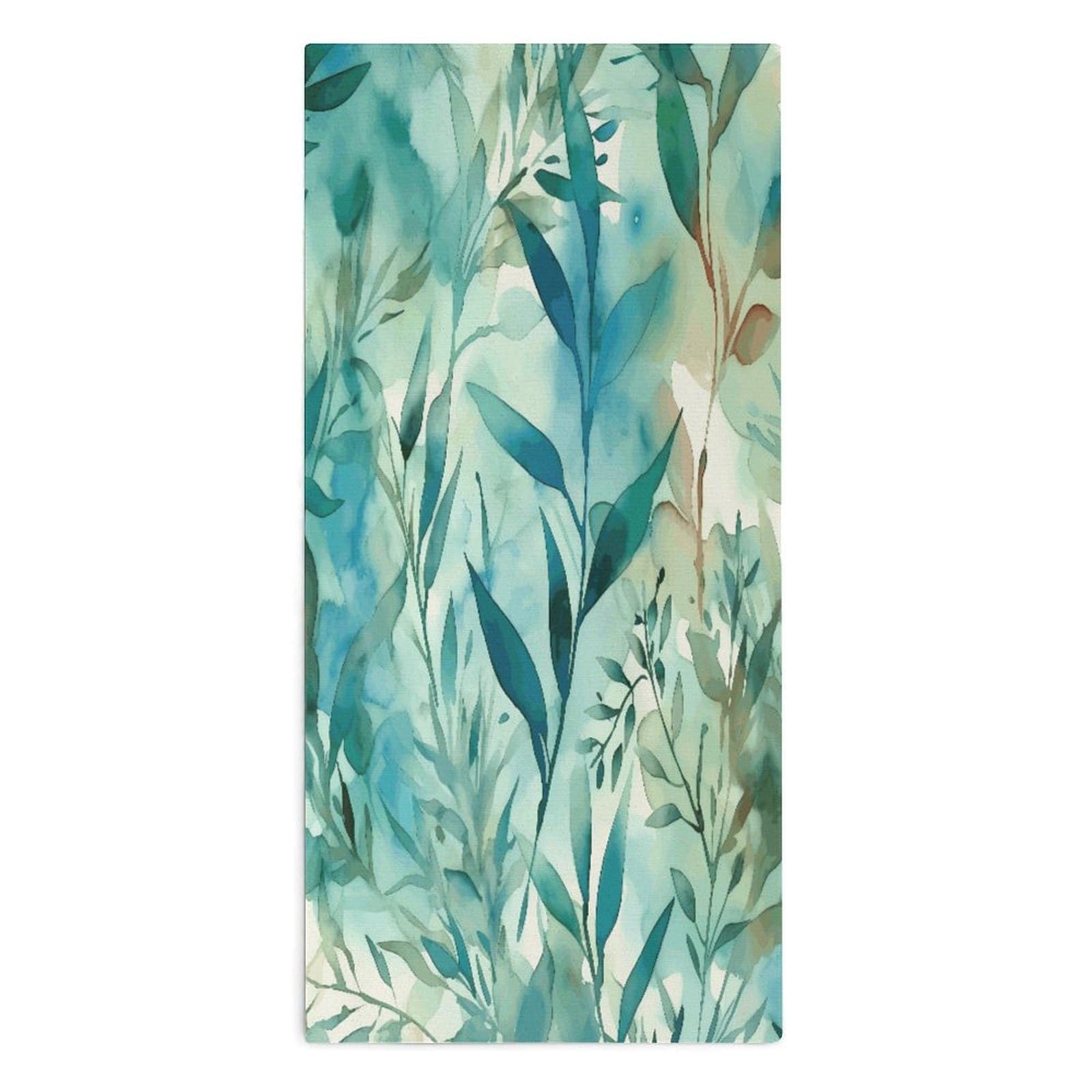 Btcowzrv Style Hand Drawn Leaves Bath Towel Beach Towels Shower Towel
