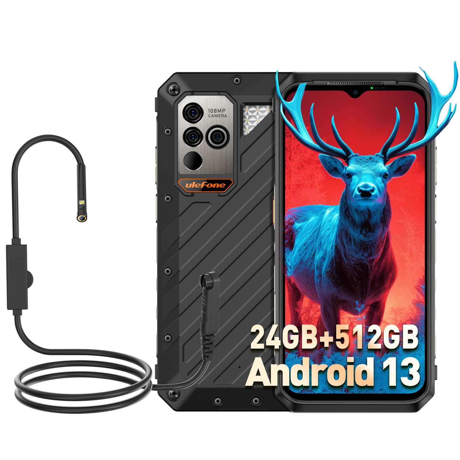 Amazon.com: Ulefone Power Armor 18T Ultra & Endoscope E02 5G