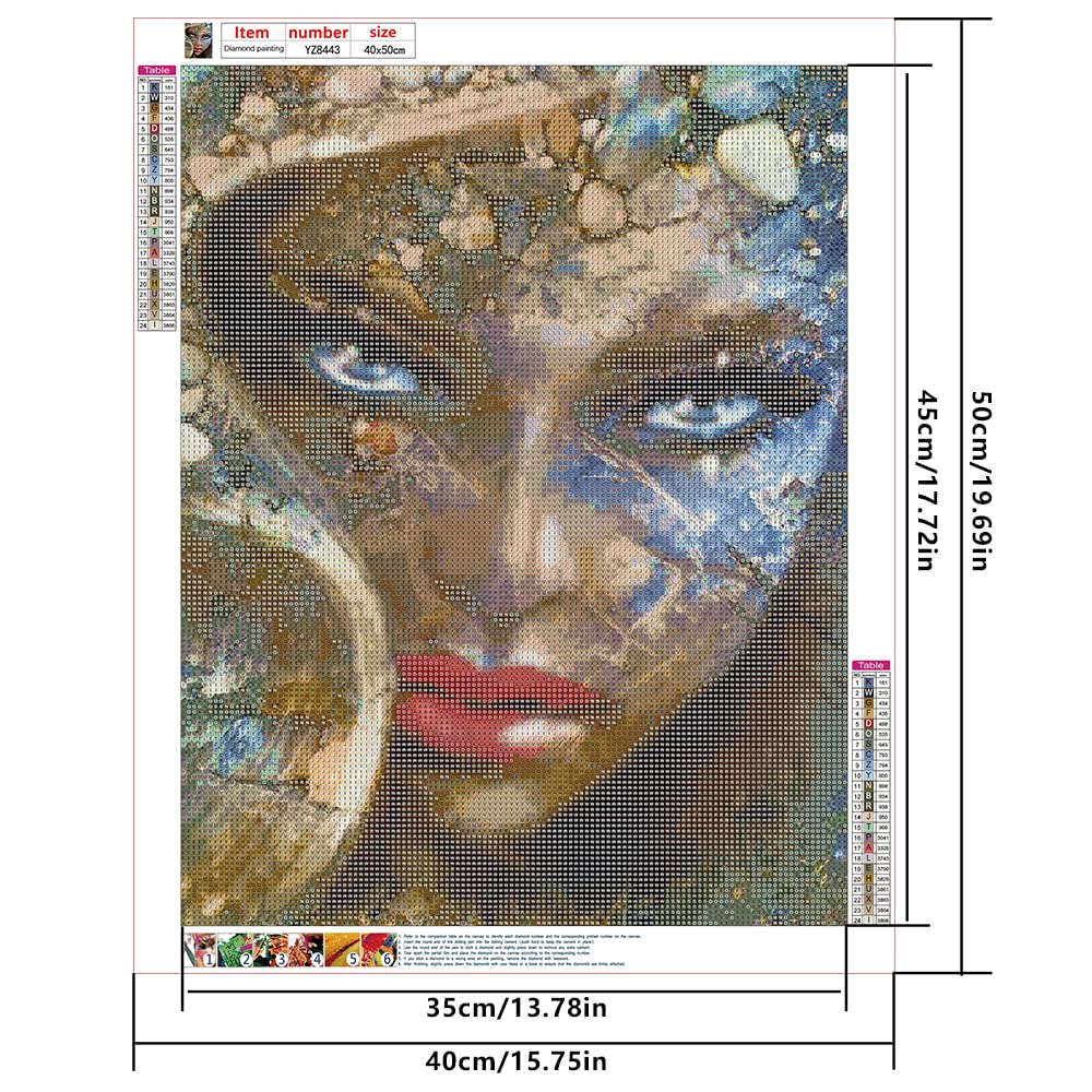 Kit Peinture Diamant 5D DIY 'Mont Saint Michel' - 40 X 50 Cm - Loisir Créatif Pour Adultes Et Enfants (+6 Ans)