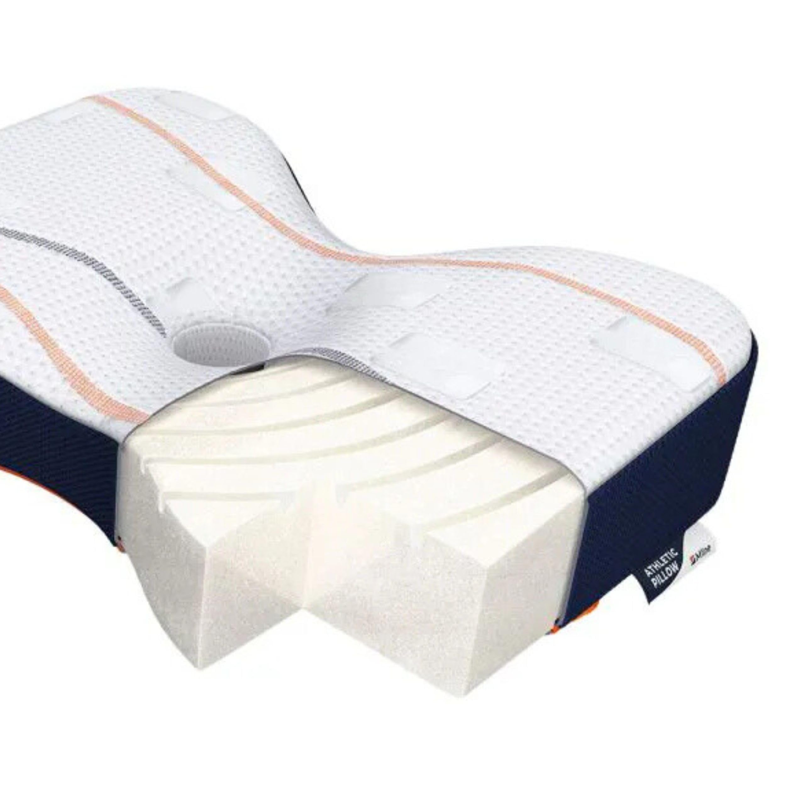 M LINE Orthopädisches Testsieger Kopfkissen - 50x35cm | M LINE Athletic Pillow mit Butterfly-Design gegen Nackenschmerzen - Memory Foam Seitenschläferkissen