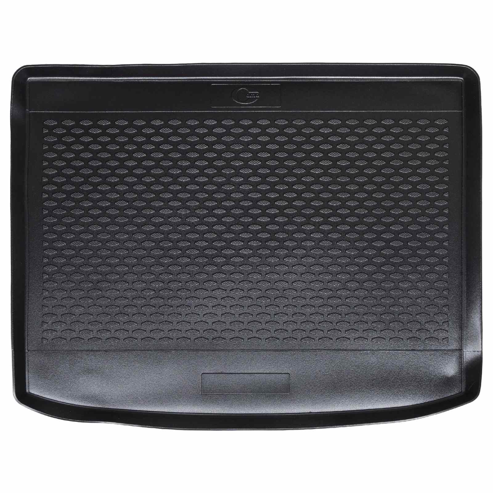 Mata do bagażnika czarna z gumy do VW TIGUAN 2007-2016, antypoślizgowa mata ochronna do wnętrza samochodu, dokładnie dopasowana, łatwa do czyszczenia, odporna na warunki atmosferyczne