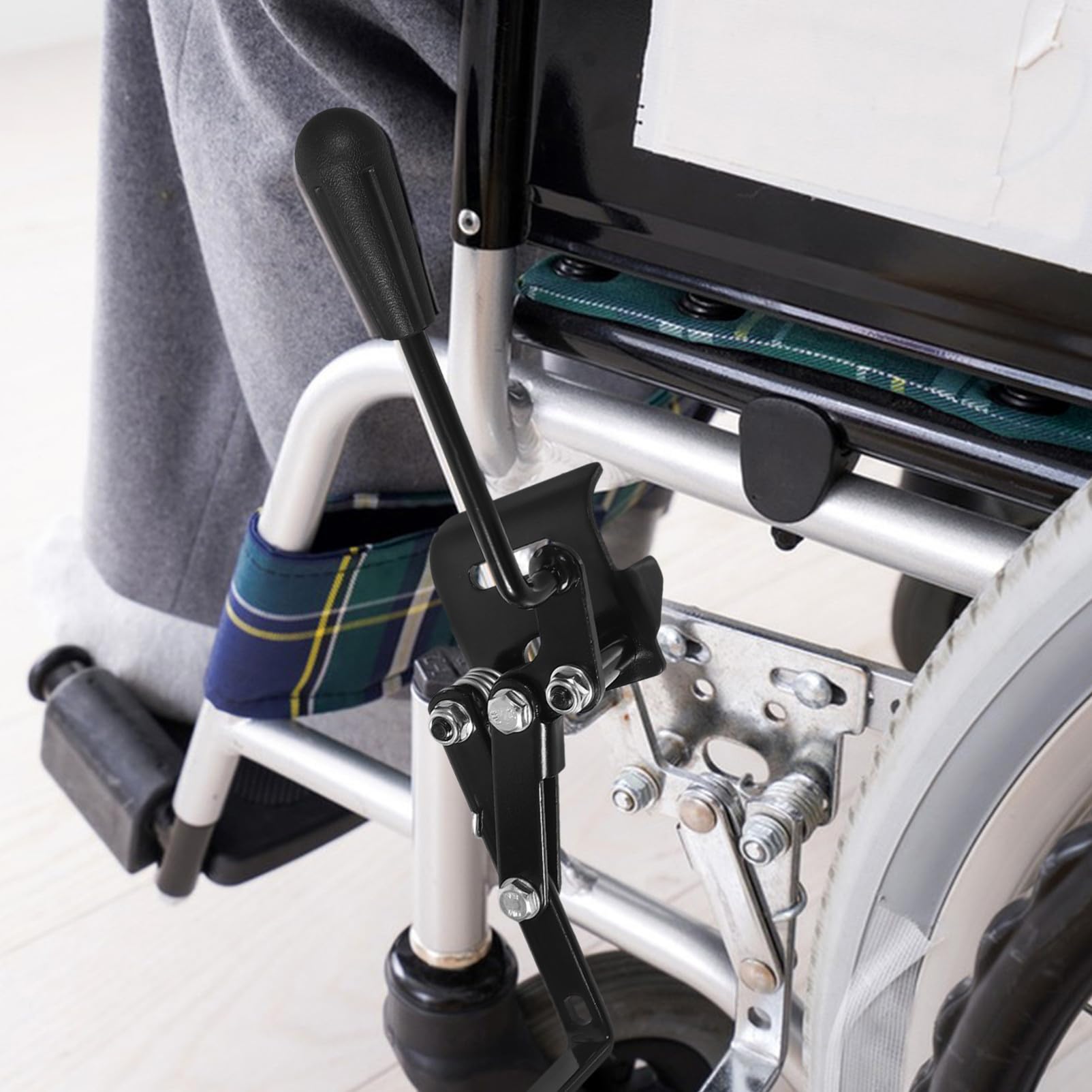 Veemoon Leva Freno 2 Pezzi in Lega di Alluminio, Design Manuale, per Manutenzione e Sicurezza per Sedia a Rotelle, Adatta a Ruote da 22mm