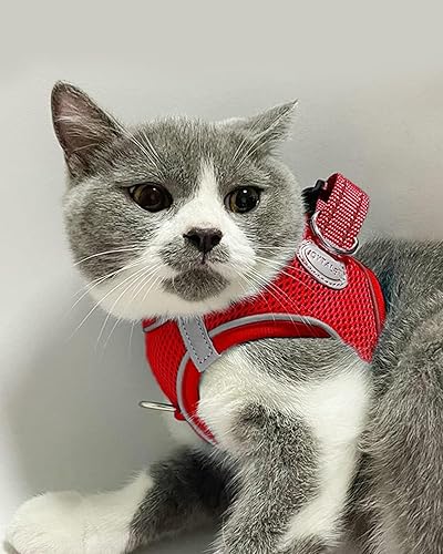 Vista 144 de Joytale arnés para perro, 12 colores, chaleco de malla transpirable, arnés acolchado suave reflectante para perros medianos, negro, XL.