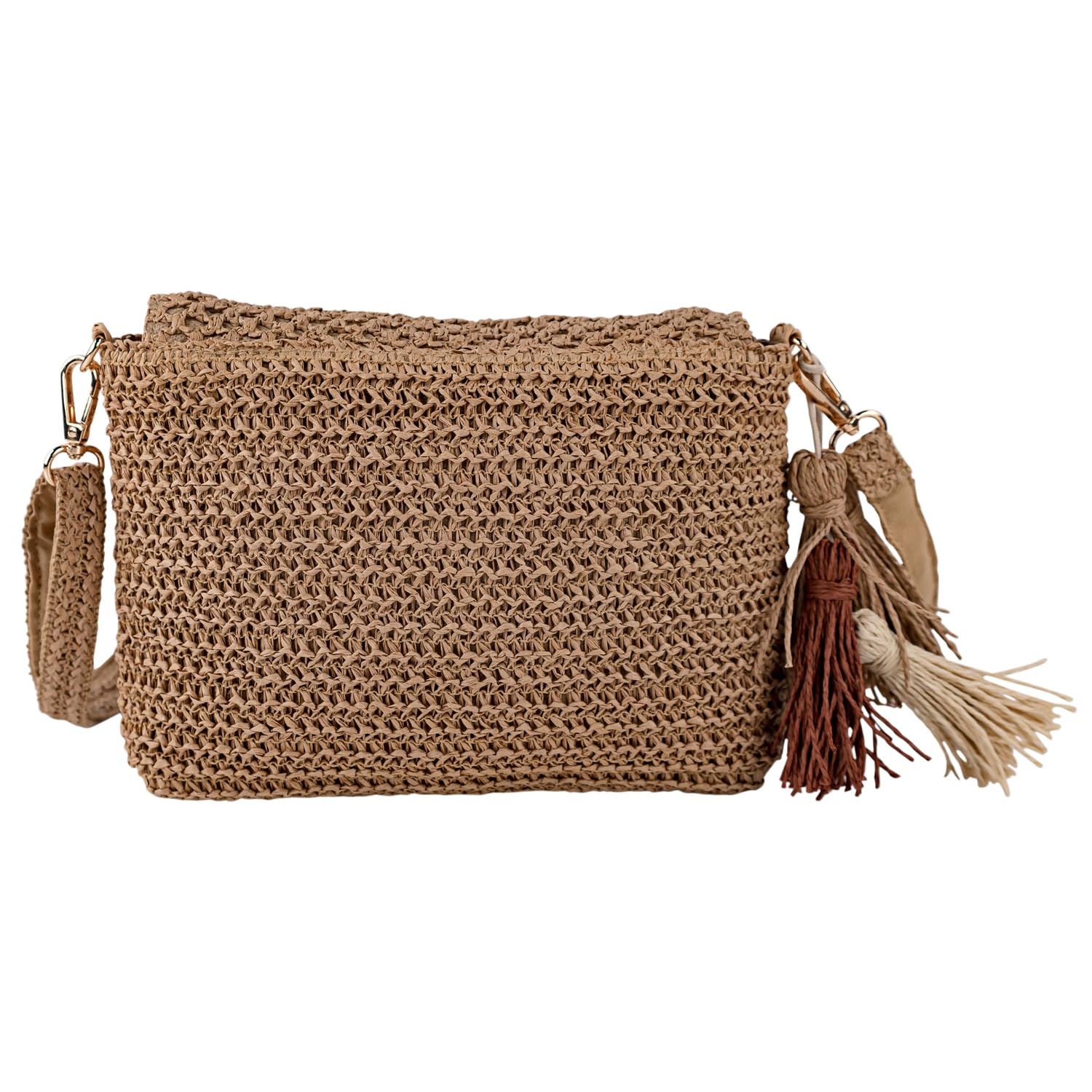 Lois - Bolsos Bandolera Mujer Rafia estilo casual elegantes. Bandolera Mujer Verano para diario moderno