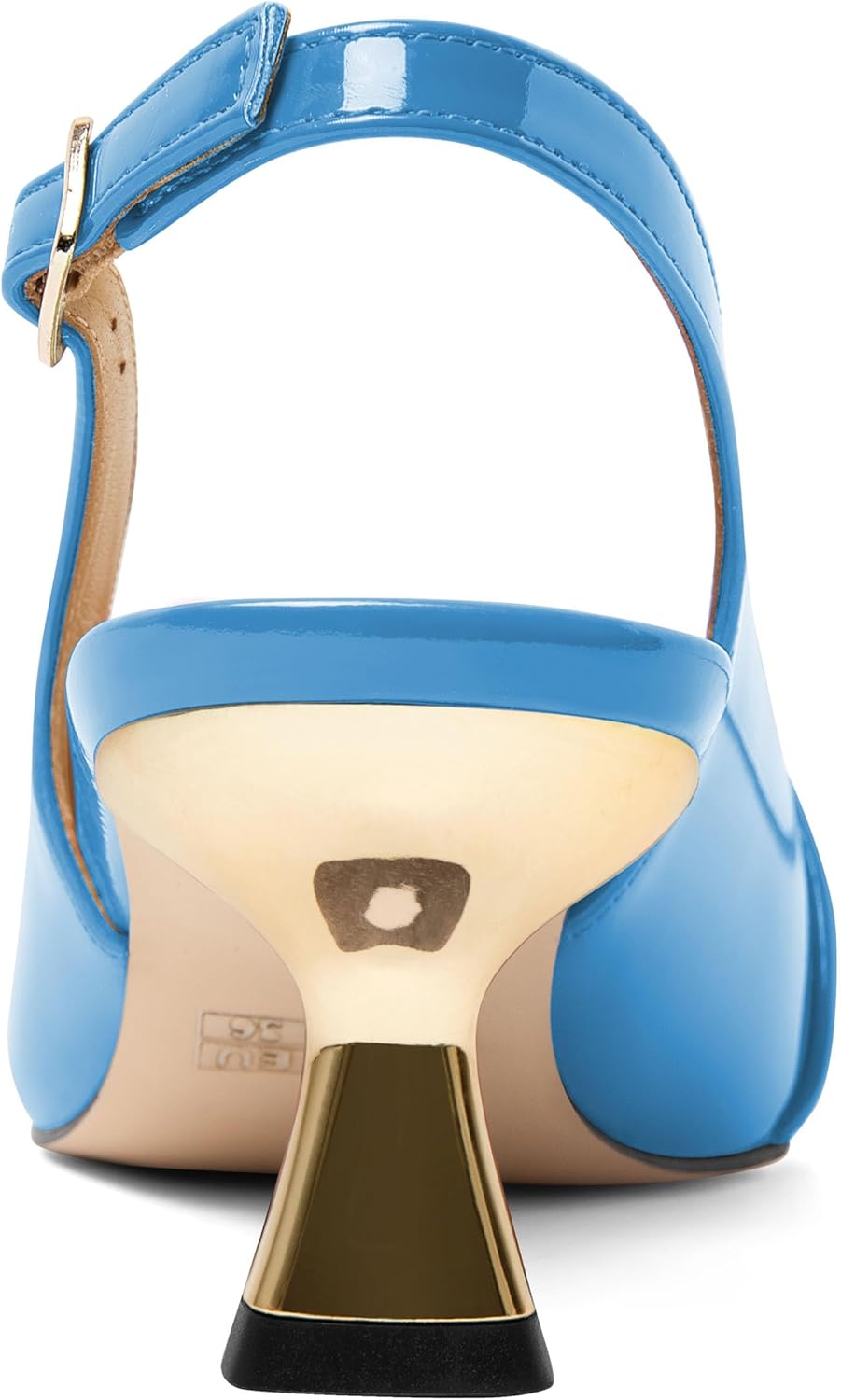 Women's Kitten Heels Slingback Square Toe Low Heel Pumps Closed Toe Matte Slip On high Heels Womens Work Dress Office Wedding Party Shoes 2 Inch - Image 5