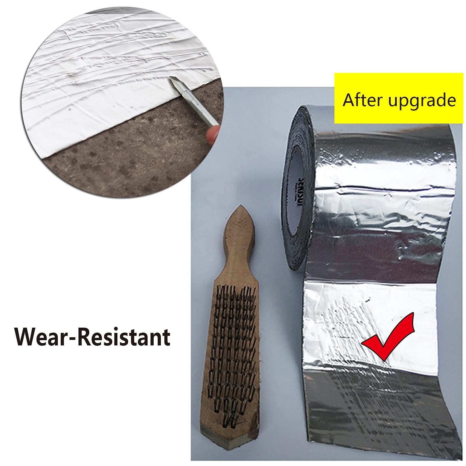 Reparaturband, 2 Rollen Reparaturband - Selbstklebendes Band, auslaufsicher, gut, für Rohrreparatur, Dach, Zelt, Wandflicken (Größe: 10 cm (B) x 5 m (L))