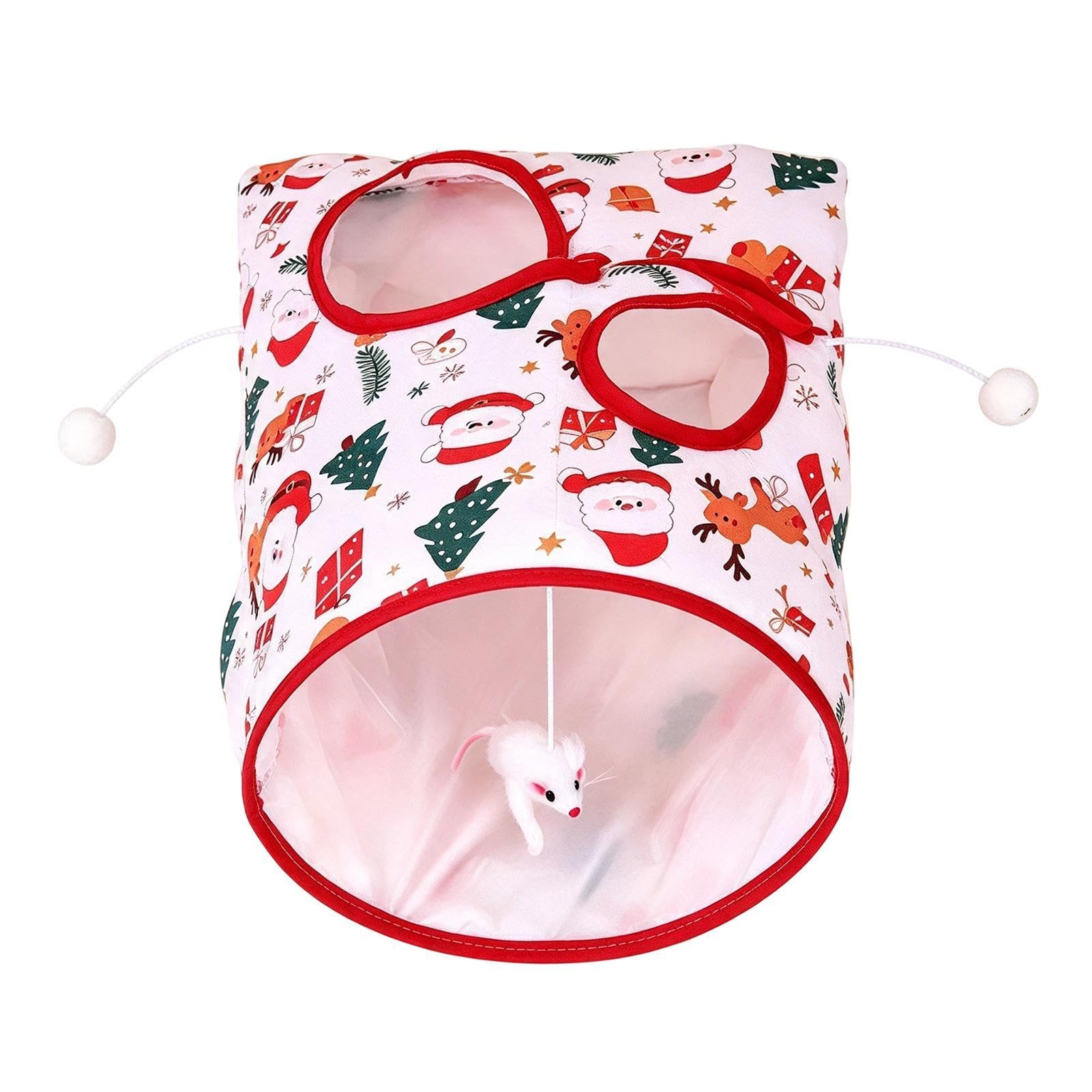 Katzen Knistertasche Interaktiver Kätzchen-Spielbeutel mit Knistereffekt | Interaktives Katzentunnel Spielzeug Für Bewegung, Beschäftigung, Langeweileabbau, Wohnung, Zuhause, Wohnzimmer,