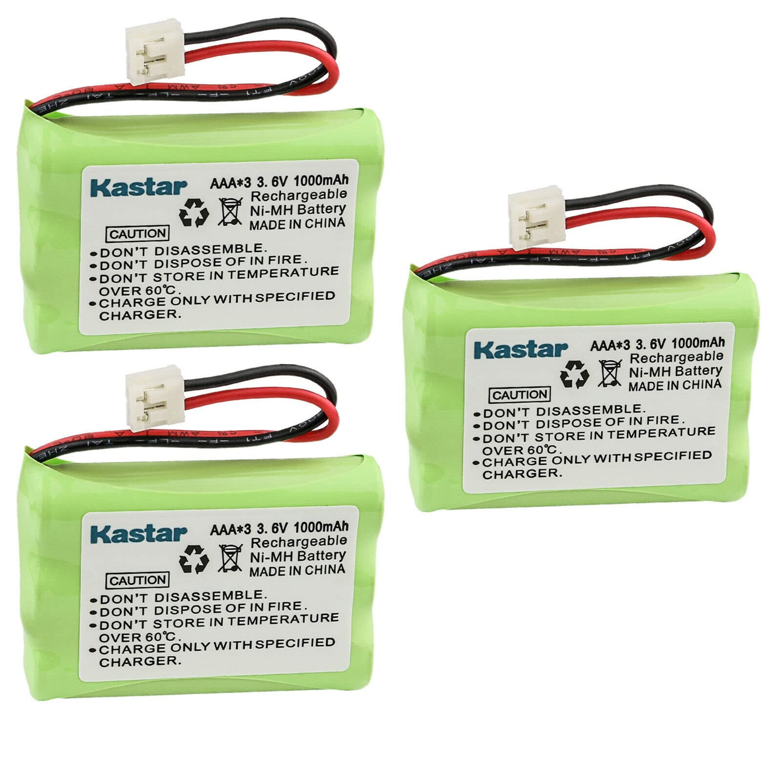 Kastar 3-Pack Battery Replacement for AT&T E5927B E5933 E5934 E5937 E5938 E5939 E5943 E5944 E5947 E5947B E595911 E595912 E595913 595914 E595918 E595921 E595922 E5971 E597-1 E5972 E597-2 E5981 E598-1