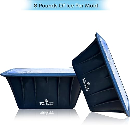 Miniatura 4 de Molde de bloques de hielo extra grandes, bloque de hielo de 8 libras, máquina de hielo para inmersión fría y baño de hielo, moldes de silicona