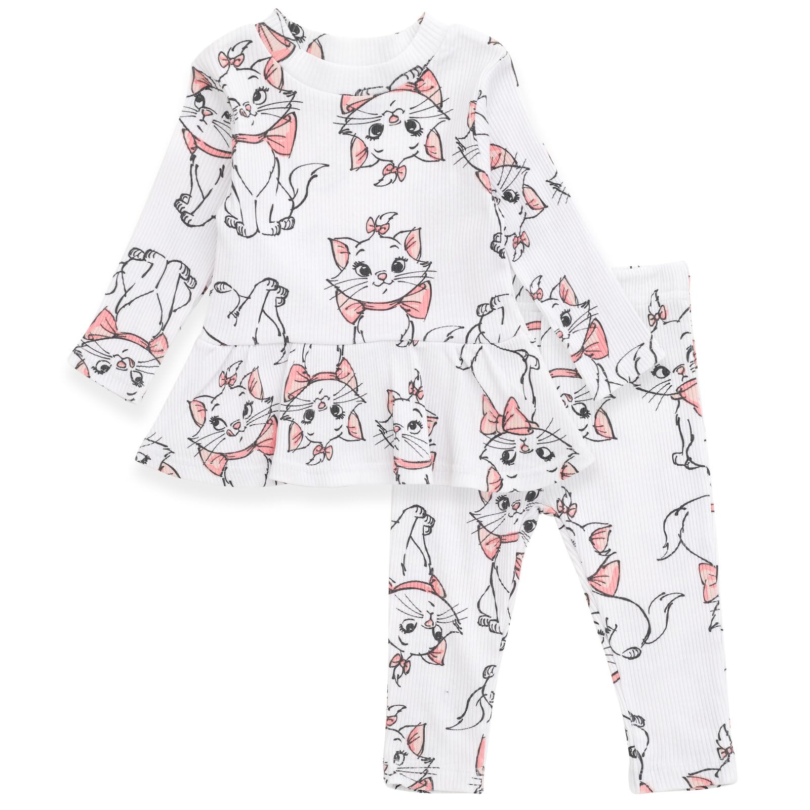 Disney Minnie Mouse Winnie the Pooh The Aristocats Lilo & Stitch Stitch Peplum T-Shirt and Pants Newborn to Big Kid