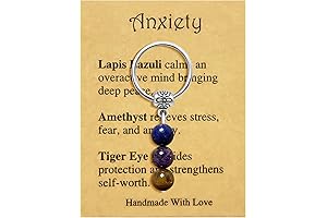 Crystal Key Chain for Healing, Anxiety and Protection