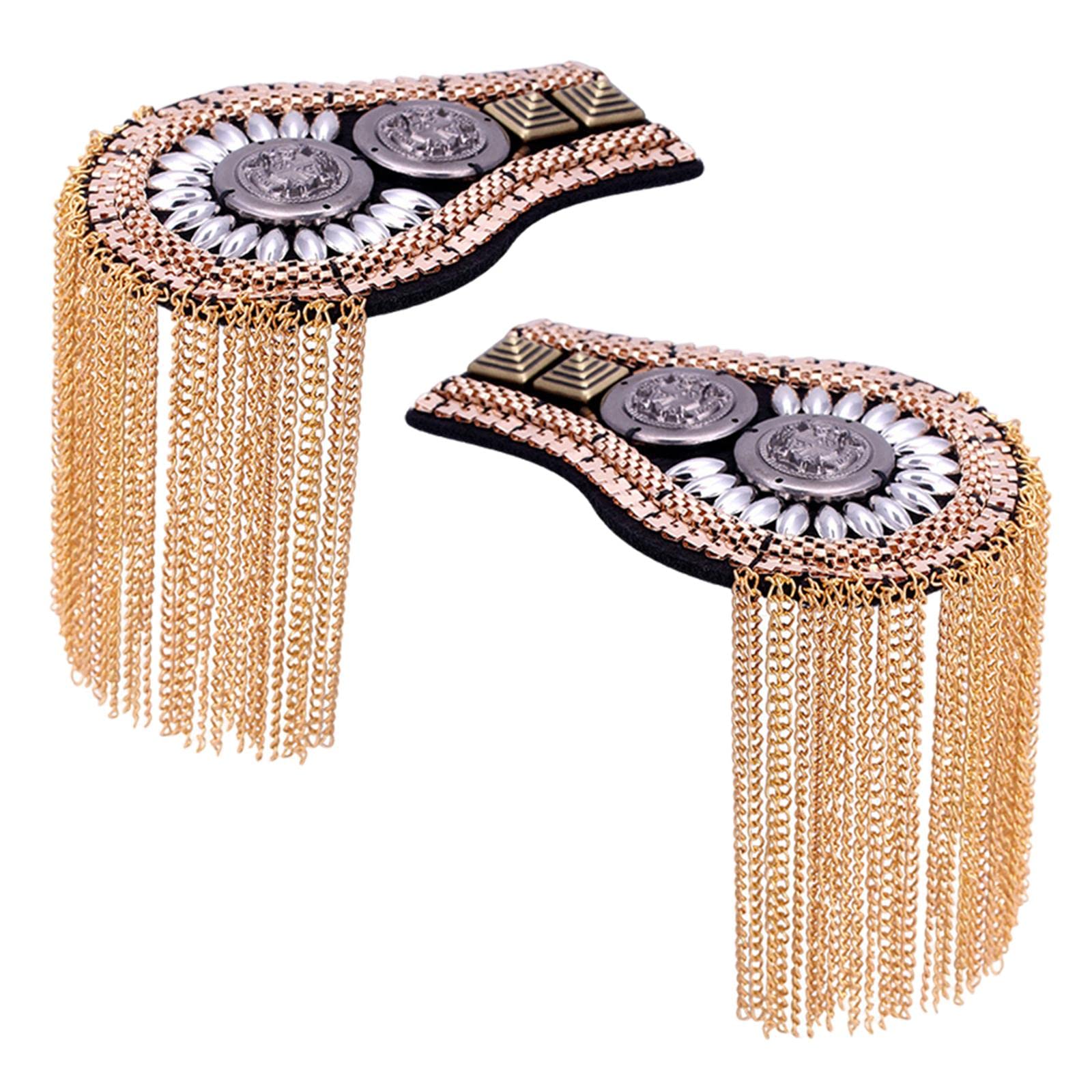 styleheaven Epaulets Tassel Shoulder Boards Alloy for Clothing Unisex Gold |Jewelry & Watches | Fashion Jewelry | Pins & Brooches-picture-4