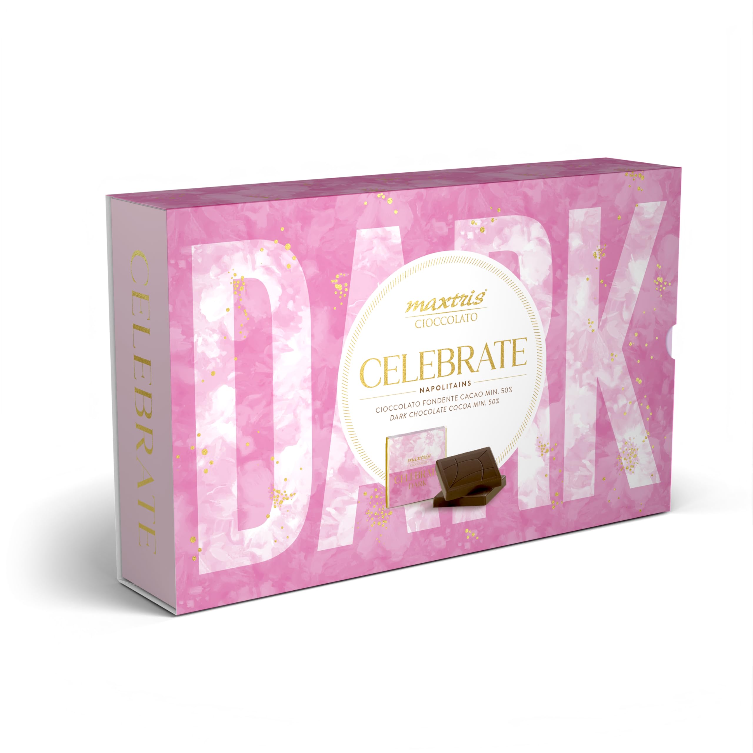 Confetti Maxtris - Cioccolatini CELEBRATE DARK, Rosa, scatola 500g