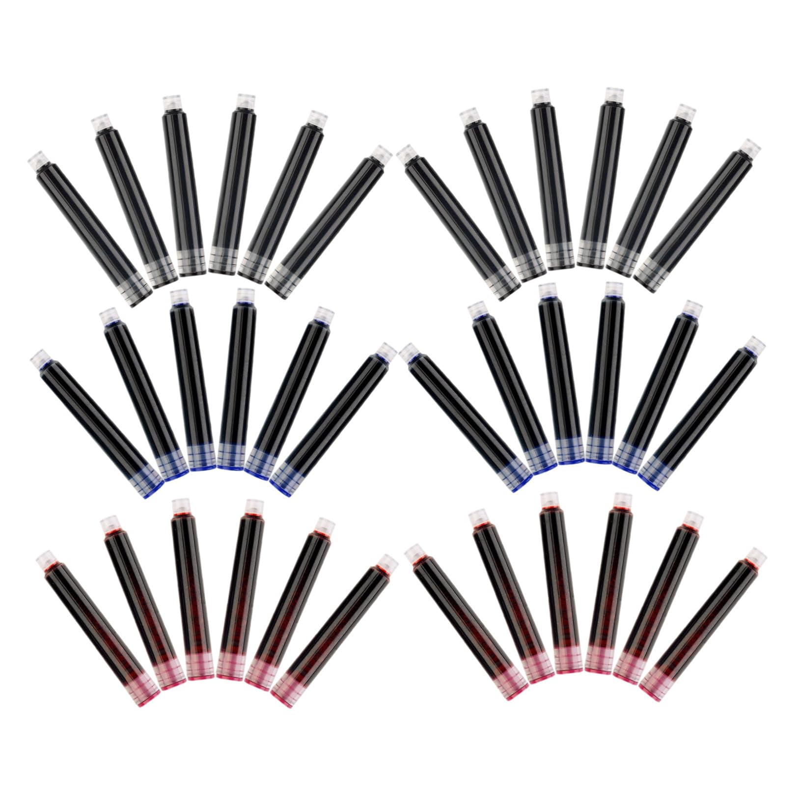450 Pièces Cartouches D'encre Universelles Encre Stable en Plastique et Capacité Suffisante pour Stylo Plume 3,4 Mm pour Examens et Réunions