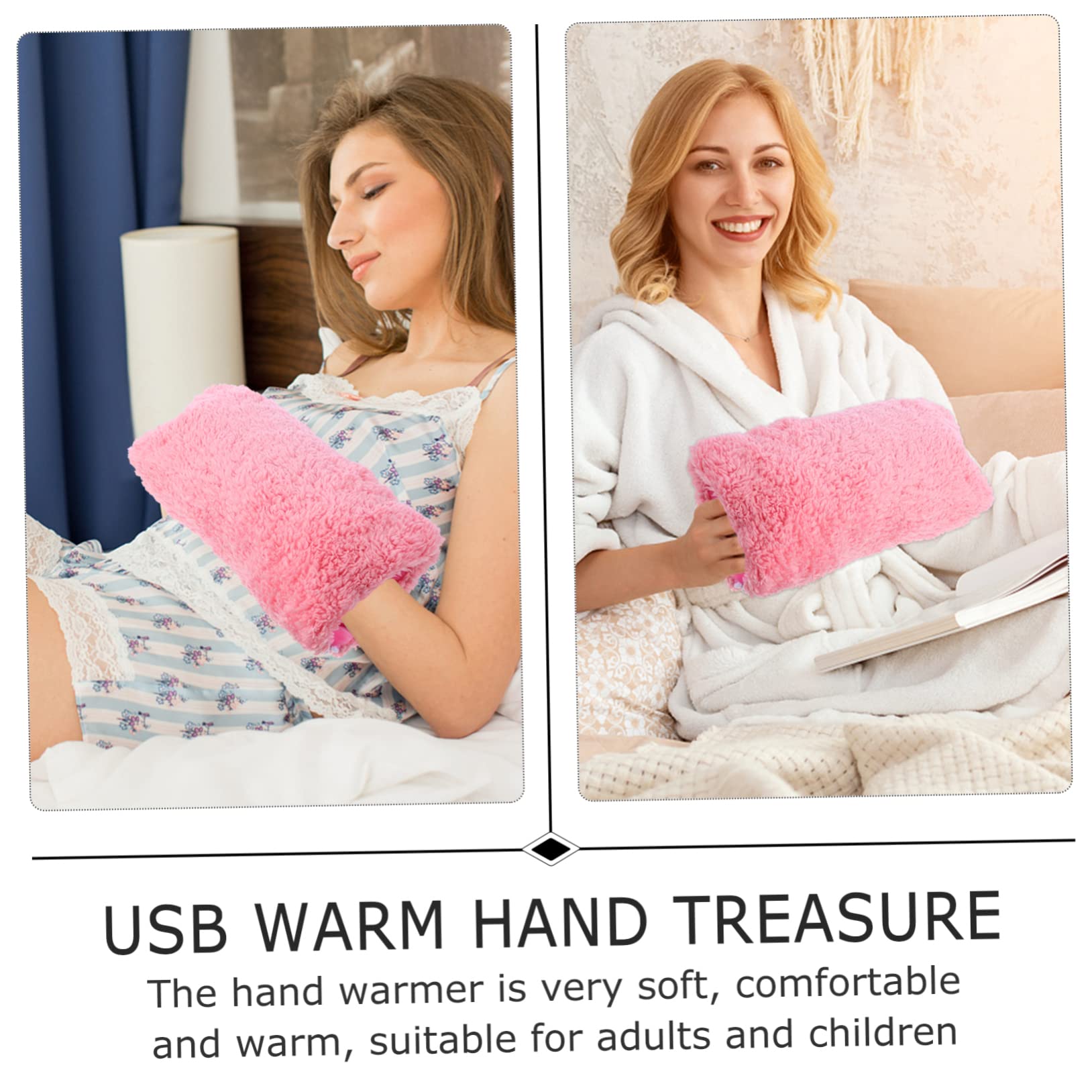 BESPORTBLE 2pezzi Scaldamani Elettrico Ricaricabile Usb Muffole Pile Per Inverno Riscaldamento Veloce e Sicuro Compatte Per Donna Da Portare Borsa