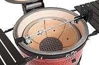 Vista 5 de Skyflame Kit de asador de acero inoxidable con motor de rotisery resistente y accesorios – se adapta a Big BGE Kamado Joe Pit Boss y otros