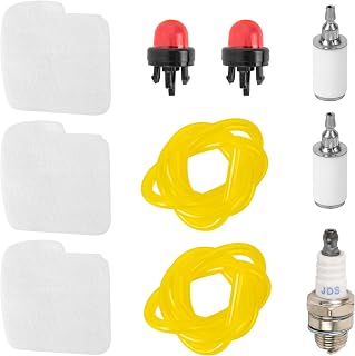 530057869 Air Filter with Fuel Filter, Fuel Line, Spark Plug & Primer Bulb - Perfect kit replaces Chainsaw Parts - For Craftsman Poulan 4218A 4218AVX Poulan Pro 42cc