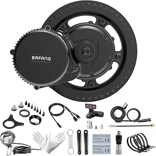 Bafang BBS02B 36V 500W Mid Drive Motor Electric Bike Conversion Kit EBike DIY for Mountain Bike Road Bike, Optional 17.4Ah 21Ah Downtube Battery or No Battery