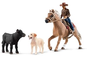 Wild West Adventure with Schleich Calf Playset: Saddle Up for Rodeo Fun!